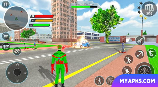 Police Robot Rope Hero Game 3d