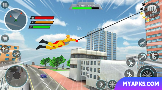 Police Robot Rope Hero Game 3d