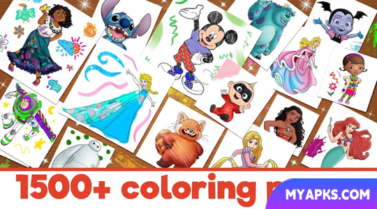Mundo de colorir da Disney