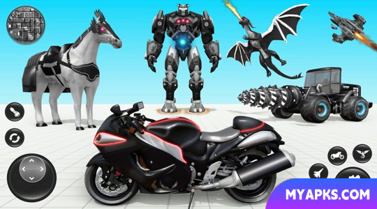 Jogo Bike Robot Car Transform