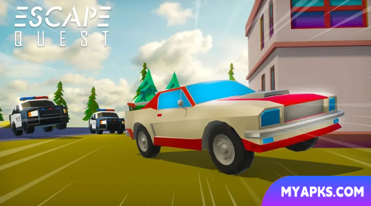 Escape Quest: Perseguição de carro de polícia