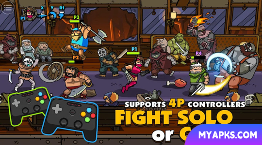 Street Gladiators 2: Um jogo arcade beat-em-up cooperativo de fantasia!