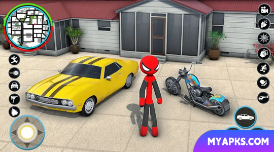 Jogo Stickman Rope Hero Spider