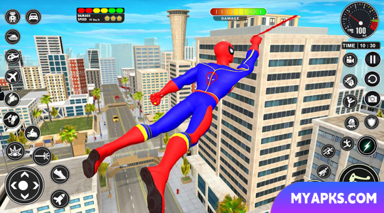 Flying Robot Superhero Games