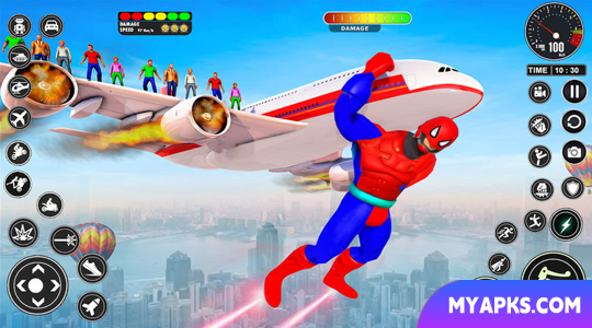 Flying Robot Superhero Games