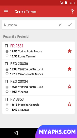 Train Timetable Italy