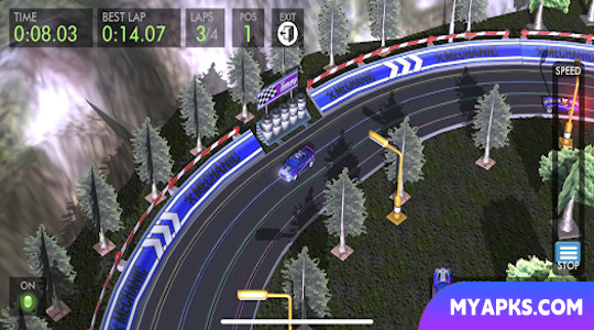 Slot Car HTR+ : 3D Simulation