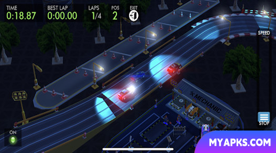 Slot Car HTR+ : 3D Simulation