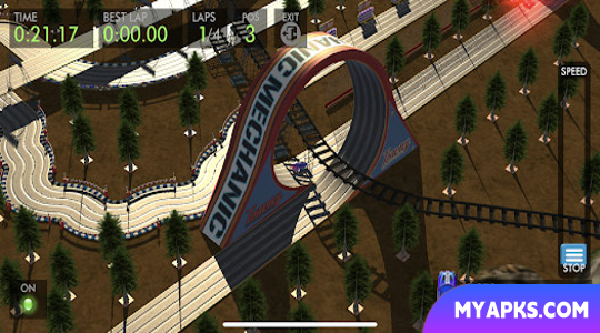 Slot Car HTR+ : 3D Simulation