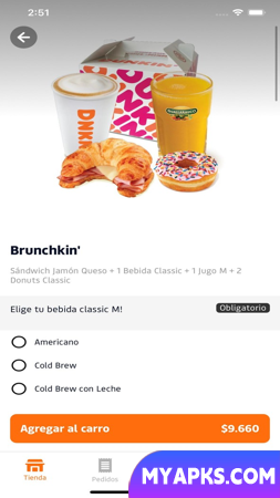 Dunkin' App Chile