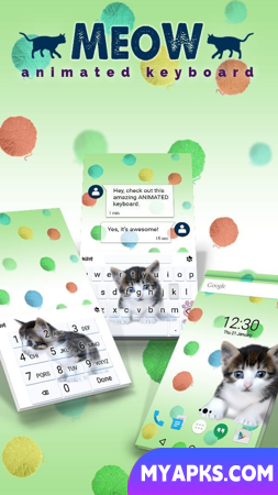 Meow Animated Keyboard + Live