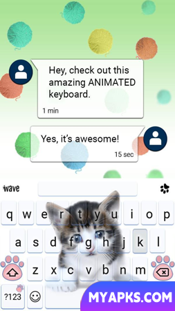 Meow Animated Keyboard + Live