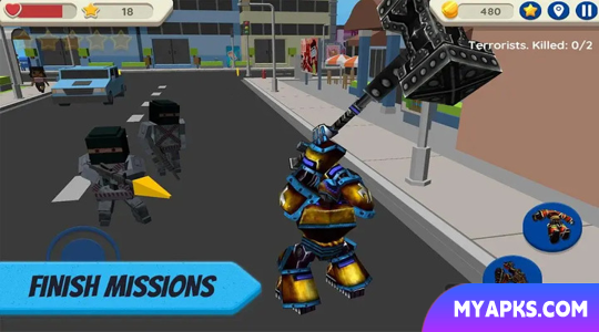 Robot Hero: City Simulator 3D (moedas ilimitadas)