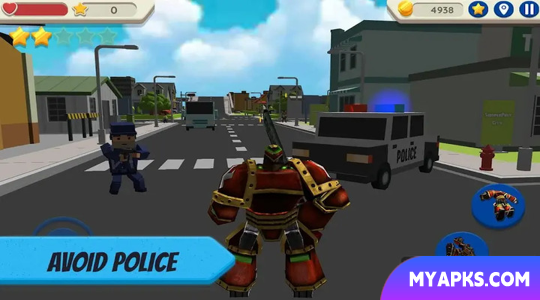 Robot Hero: City Simulator 3D (moedas ilimitadas)