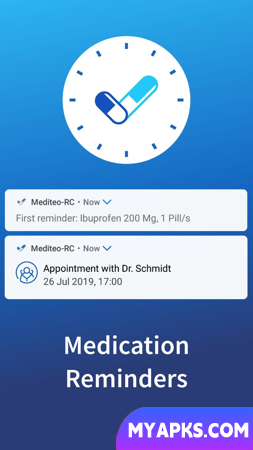 mediteo: Tabletten-Erinnerung