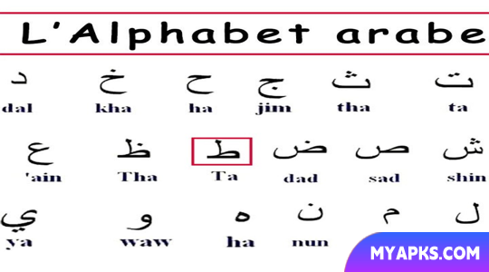 Apprendre à lire Arabe exp:ب=B