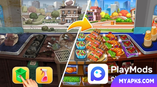 Jogo de culinária Cooking Frenzy (dinheiro ilimitado)