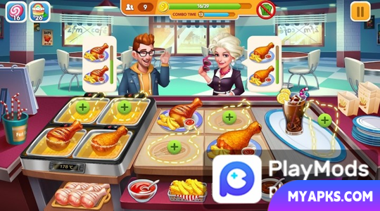 Jogo de culinária Cooking Frenzy (dinheiro ilimitado)