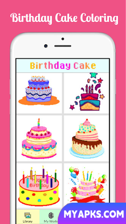 Birthday Cake Coloring Number