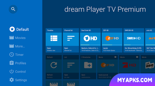 dream Player IPTV for TV 