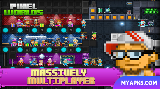 Pixel Worlds: jogo sandbox online massivamente multijogador