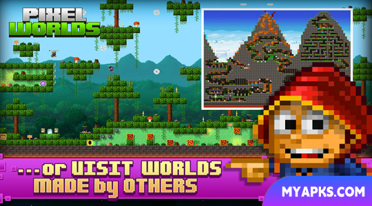 Pixel Worlds: jogo sandbox online massivamente multijogador