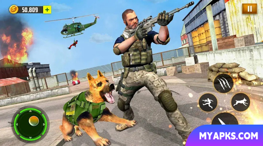 Army Dog FPS shooting game