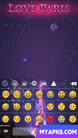 Love Paris Animated Keyboard +