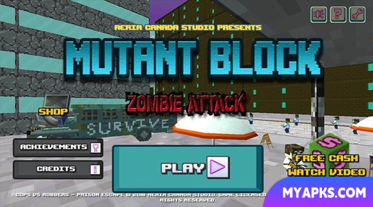 Mutant Block Zombie Attack