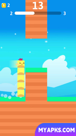 Stacky Bird: jogo de vôo de pássaros ultra-casual