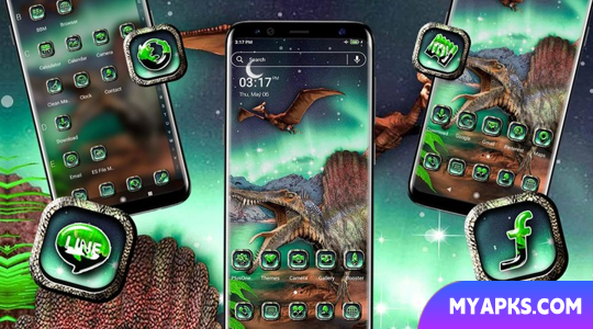 Aurora Dinosaur Launcher Theme