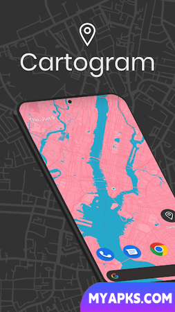 Cartogram - Live Map Wallpaper 