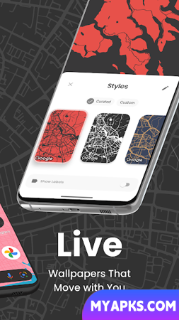 Cartogram - Live Map Wallpaper 