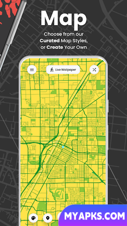 Cartogram - Live Map Wallpaper 