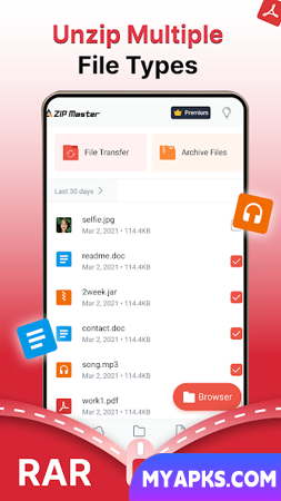 AZIP Master: ZIP / RAR, Unzip 