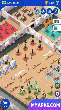 Idle Fitness Gym Tycoon - Workout Simulator Game