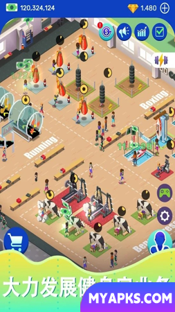 Idle Fitness Gym Tycoon - Workout Simulator Game