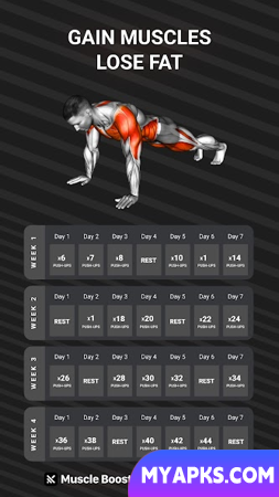 Workout Planner Muscle Booster 