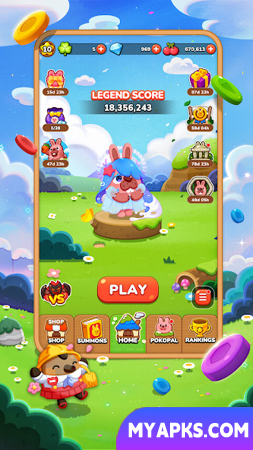 LINE Pokopang - puzzle game!