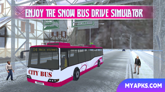 Pink Lady Snow Bus City Driver