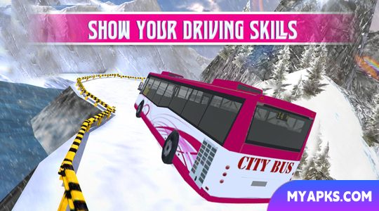 Pink Lady Snow Bus City Driver