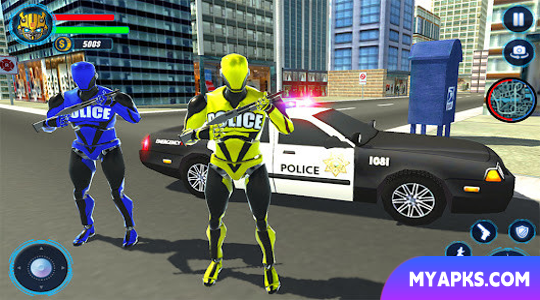 Police Car Robot Transform: Real Robot Car Game