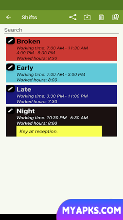 Shift Work Calendar - FlexR 