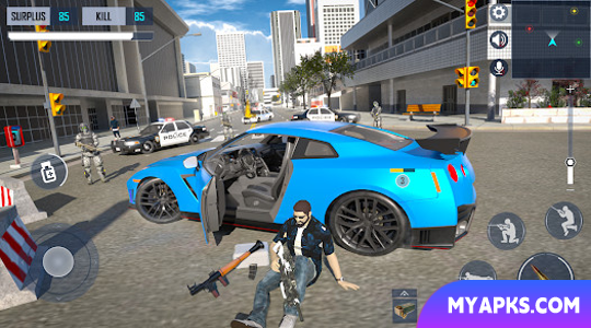 Gangster Shooting Police Game