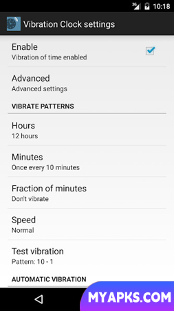 Vibration Clock