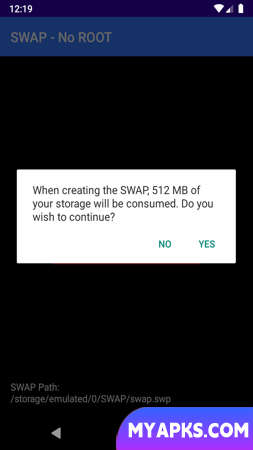 SWAP – No ROOT