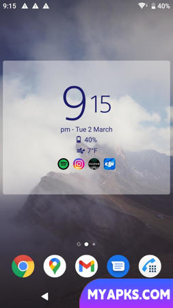 Digital Clock and Weather Widget