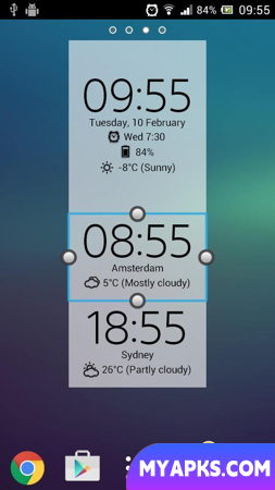 Digital Clock and Weather Widget