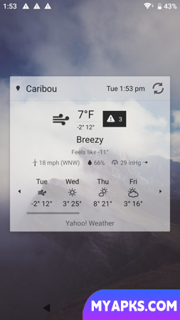 Digital Clock and Weather Widget