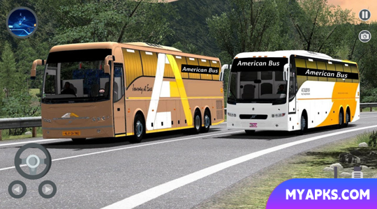 American Coach Bus Driving 3d